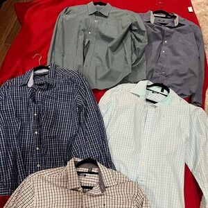ALL FOR $25 Izod Men's Casual Button Down Shirts - Blue, Green, White Collection